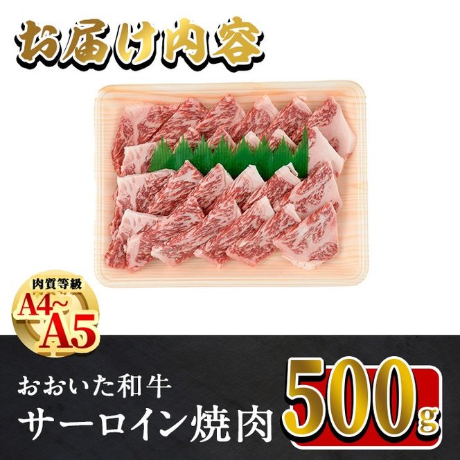 おおいた和牛 サーロイン 焼肉 (計500g) 国産 牛肉 肉 霜降り A4 A5 黒毛和牛 和牛 豊後牛 ブランド牛 冷凍【HE04】【(株)吉野】