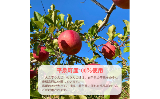 黄金（りんご）ジュース 1,000ml×3本 〈平泉町産 完熟りんご 100％使用〉/ りんご リンゴ りんごジュース リンゴジュース 林檎 果物 くだもの フルーツ 甘い 飲料 果汁飲料 大文字りんご園【dma100-1lx3B】