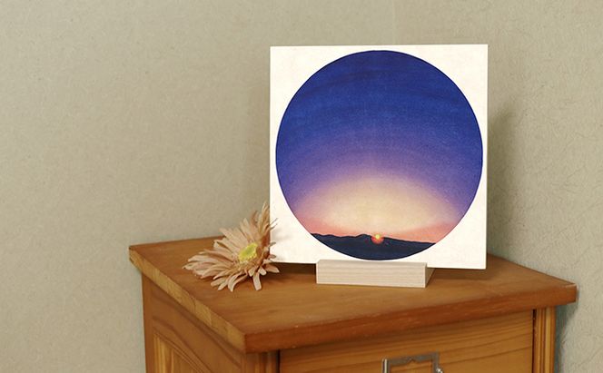 センテンヤアートパネル　『そらもよう』−夜明け− 絵画 和紙 印刷 木製パネル シンプル 洋風 和風 