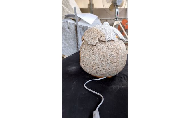 庵治石「石あかり」この実（まる型） 372013_GH017