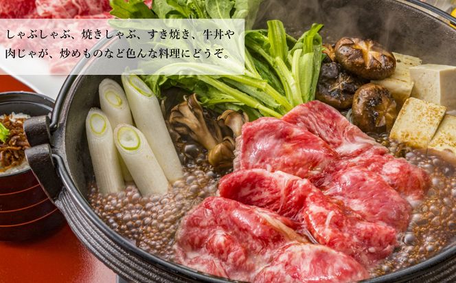 淡路牛 赤身(もも)スライス　500g（250g×2パック）　[小分け すき焼き 牛肉 冷凍]