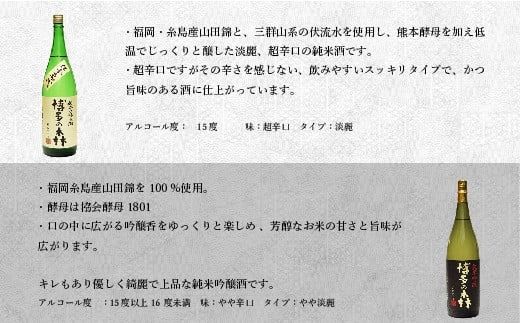 宇美町の蔵元「萬代」自慢の日本酒セットD ／ お酒 大吟醸 純米吟醸酒 純米酒 辛口 福岡県 特産　RZ008