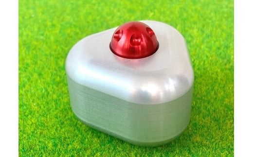 ひんやり冷たいアルミ合金製 KIHOの文鎮 （おむすび形ペーパーウエイト