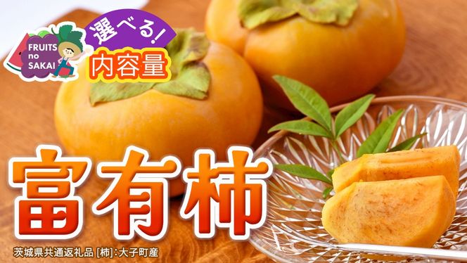 ＼ 選べる内容量 ／ 富有柿 Lまたは2L 約3kg or 2L以上 約10kg or 約10kg【10月より発送開始】（茨城県共通返礼品 [柿]：大子町産） | 柿  かき 旬 お取り寄せ フルーツ 甘い 秋の味覚