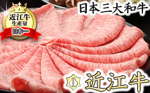 【3月発送分】極上近江牛すき焼き・しゃぶしゃぶ用　ロース【800g】【CB02W-3m】
