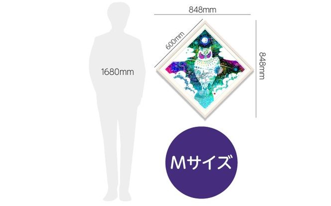 ［琉球イラストレーション］ 与儀勝之 『星の降る夜 / Starry night』 額装Mサイズ インテリア 雑貨 アート おしゃれ おすすめ 沖縄市 / yogima office[BCAI006]