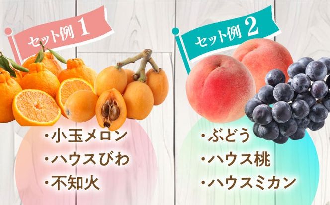 【春夏秋冬】 旬の フルーツ セット 定期便 4回コース / 果物の 食べ比べ セット 2〜3品目おまかせ / 南島原市 / 吉岡青果 [SCZ020]