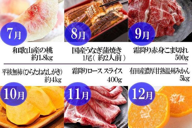 〈毎月定期便〉人気の海幸山幸食べ比べ セットA 【定期便全12回】【魚鶴厳選】◆