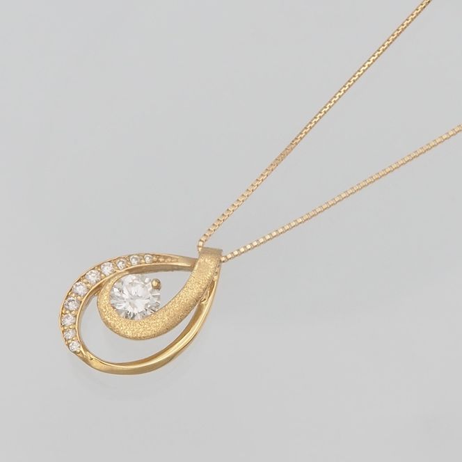 K18 0.3ctUP ダイヤモンド ペンダントネックレス　 HH-019761 SWBT021-k18