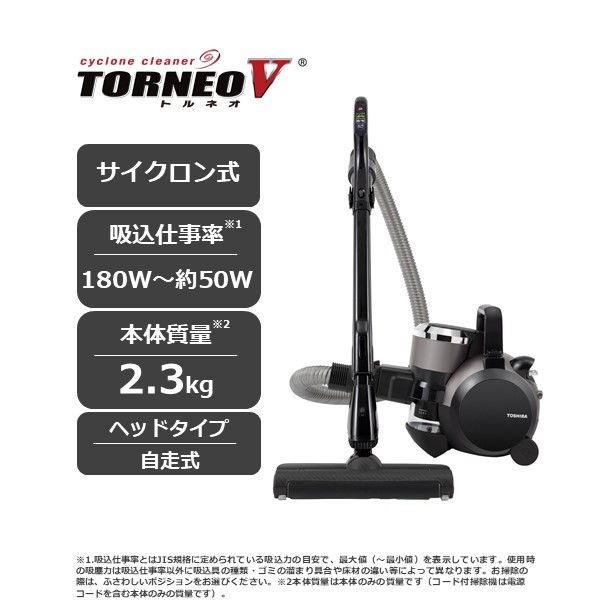東芝 掃除機 キャニスターサイクロン VC-S650X(H) 【kw0240-0546】