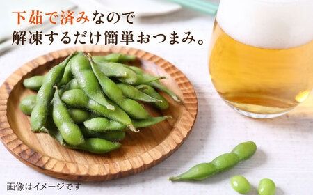 枝豆 500g 冷凍 旬の時期に急速冷凍 【福岡県糸島産】 糸島市 / オーガニックナガミツファーム 野菜 えだまめ [AGE042]