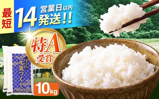 令和7年産　福岡県　元気つくし　10kg（5kg×2袋）《築上町》【カネガエ】[ABFA005]