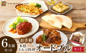 本格トルコ料理 オードブル 6名セット ケバブチキンステーキ ハンバーグ ピザ 焼き菓子 肉料理 鶏肉 温めるだけ 惣菜 お手軽 簡単 ギフト 贈り物 ホームパーティー 304018_AG21