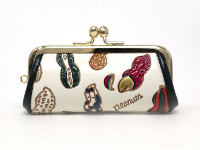 【文庫屋大関】印鑑ケース　ピーナッツ【皮革工芸品】 ファッション小物 民芸品 