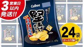 【最短3営業日！スピード発送】 カルビー 堅あげポテト うすしお味 24袋 ( 2ケース ) 65g ポテチ お菓子 おかし 大量 スナック おつまみ ジャガイモ じゃがいも まとめ買い 数量限定