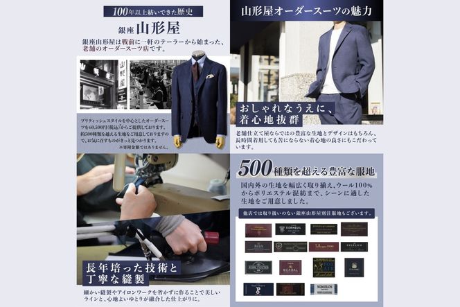【J1-006】銀座山形屋 メンズオーダー仕立券（30,000円分）