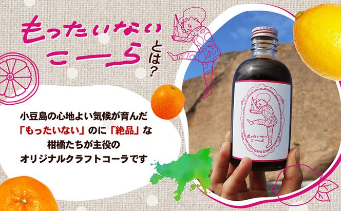 【 小豆島 】島柑橘が主役！もったいないこーら クラフトコーラシロップ 300ml×3本セット 果実 柑橘 飲料 ドリンク