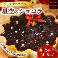 クリスマスケーキ　星空のショコラ 5号 4-6人分　パティスリー天使のおくりもの ※離島への配送不可 ※2025年12月上旬～12月下旬頃に順次発送予定