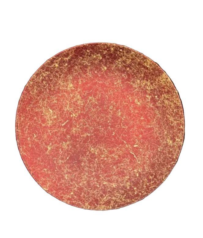 丸小皿 乱糸（マット仕上げ）赤溜［NF180］ 303446_CU90083VC01