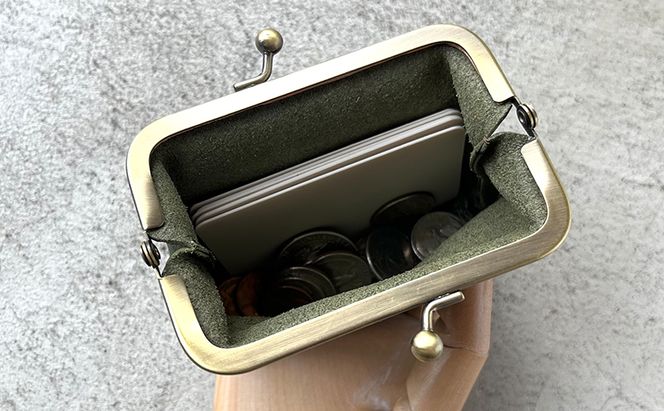 本革 がま口小物入れ 栃木レザー ファッション小物 革小物 シンプル コンパクト 大容量 クレジットカード 小銭入れ 薬入れ イヤホン入れ 