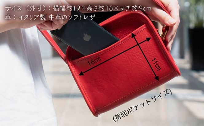 ラウンド ファスナー の ショルダー バッグ 《糸島》【LADIES&GENTLEMEN】 革製品 革鞄 カバン [ADK018] 柔らかくて使いやすい  休日を彩る可愛いショルダーバッグ