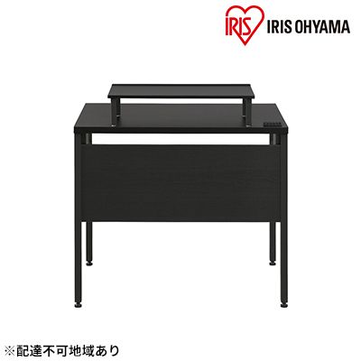 ケーブル収納デスク モニター台付 CSD-800M ブラック/ブラック アイリスオーヤマ 雑貨 日用品 インテリア 