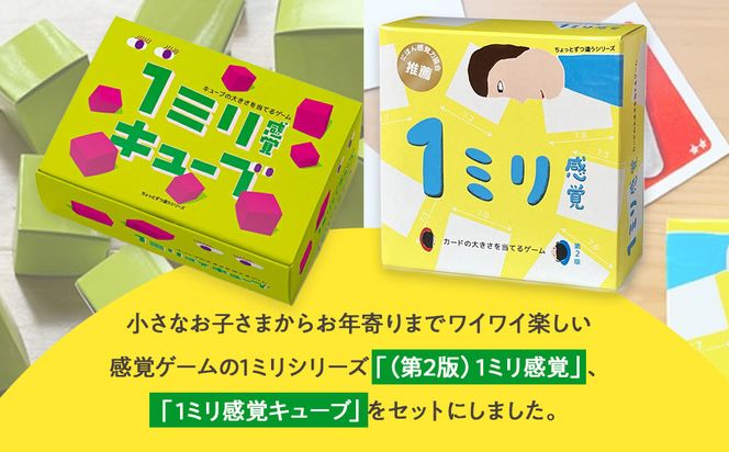 感覚ゲーム『目測1ミリセット』（1ミリ感覚　第2版、1ミリ感覚キューブ）【キッズデザイン賞優秀賞「経済産業大臣賞」、グッド・トイ受賞】【 テーブルゲーム 神奈川県 小田原市 】 142069_GB011