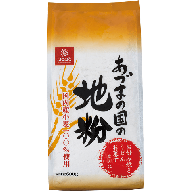 【はくばく】あづまの国の地粉（中力粉） ３．６ｋｇ（600g×6袋）　国内産小麦 国産 漂白剤不使用 添加物不使用 はくばく 山梨 やまなし 富士川町