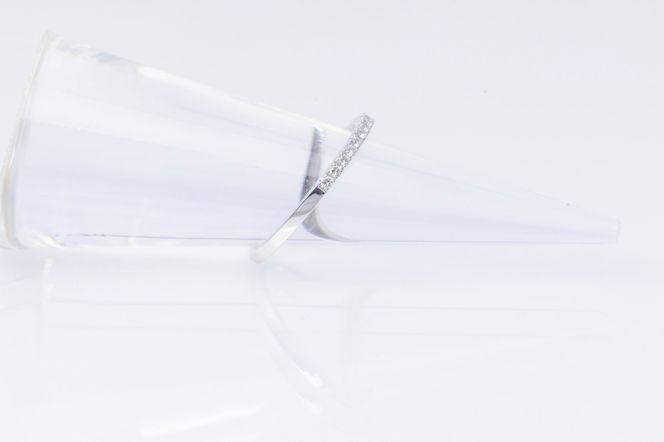 ダイヤモンド リング ハーフエタニティ 一文字 0.2ct プラチナ 指輪 リング ジュエリー ダイヤ PT 山梨 H-1978PT SWCI003-pt