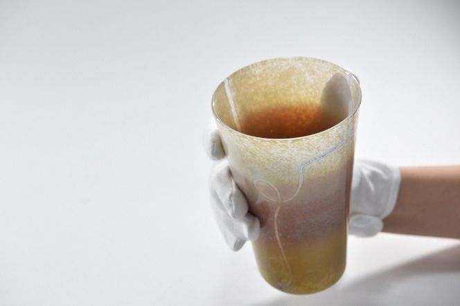 Hiwairo　ビアグラス（1脚）〈ガラス ビアグラス グラス コップ おしゃれ 工芸品 食器 日用品〉 