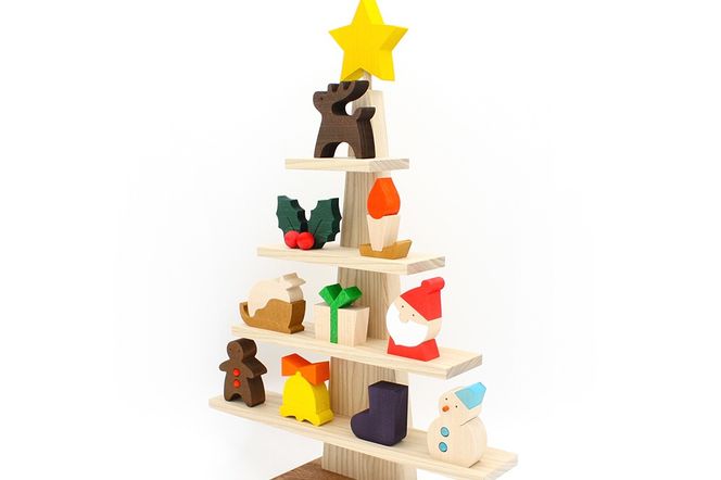 ステージツリー 木製クリスマスツリー＜あきた芸術村 森林工芸館＞【雑貨 インテリア 置物】|02_wrb-050101