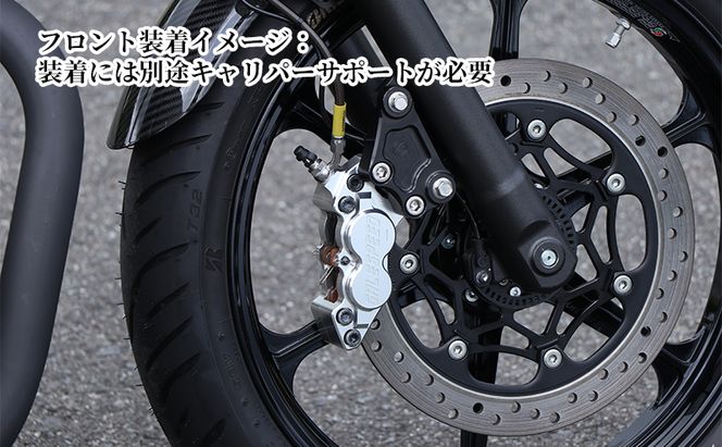 GALE SPEED ビレット・フロント4Pキャリパー(アキシャル40mm) 右 シルバーアルマイト 