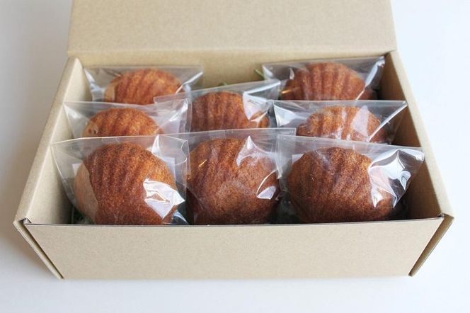 宮前区産 新鮮卵のはちみつマドレーヌ 8個入り 141305_DF10