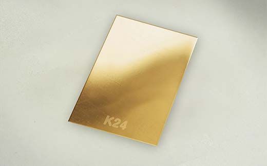 FYN5-012 西川町 工芸品 純金(K24) ガッさんプレート 1.0g 純金 金金 金 24金 K24 K ゴールド 日本製 ハンドメイド 手作り 置物 オブジェ 貴金属 ジュエリー 贈答 贈り物 ギフト 記念日 誕生日 プレゼント X線分析検査証明書付 山形県 月山