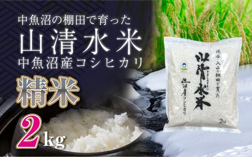 新潟県魚沼産コシヒカリ「山清水米」精米2kg 
