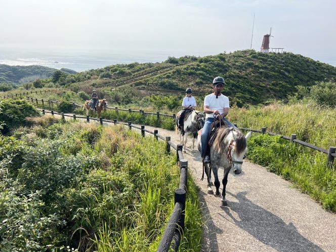 ミニ遠乗り体験チケット【カナディアンキャンプ大島牧場】_HA1804