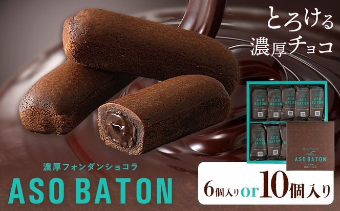 濃厚 フォンダンショコラ ASO BATON 選べる 内容量 6個 10個 古今堂 《30日以内に出荷予定(土日祝除く)》 熊本県 南阿蘇村 チョコ チョコレート ショコラ 熊本 土産 お茶菓子 デザート お菓子 スイーツ---sms_kkinbtn_30d_r7_7500_6p---