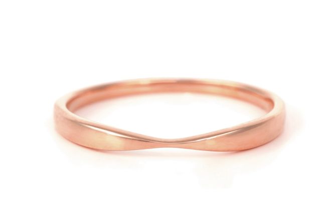 K18PG 地金デザインリング　R3939-R【サイズ：3号～20号（0.5号刻み対応可）】　リング 指輪 ジュエリー プレゼント ギフト 贈り物