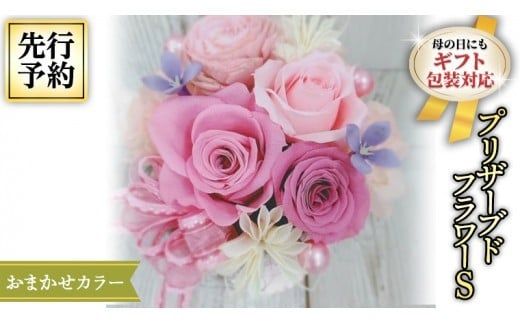 【 母の日 】花色 おまかせ プリザーブド フラワー S ギフト プレゼント 花 お祝い 贈答 記念日 [CT072ci]
