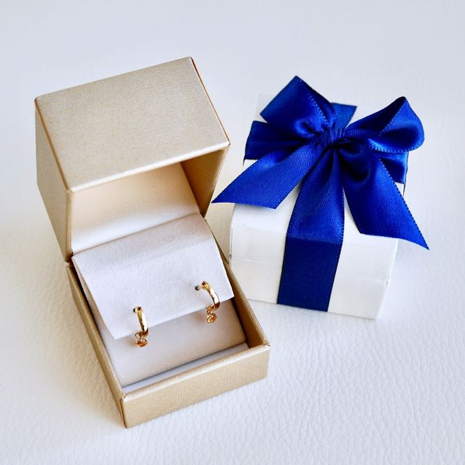 K18(18金) イエローゴールド 2WAY ピアス 地金 シトリン フープピアス(直径10mm) 保証書付 SMK-5249 SWAD099-cit