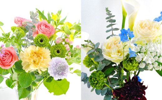 【12回定期便】”松竹梅の梅セット”届いたら、いつもの花瓶に入れるだけ！簡単管理の おしゃれ ブーケ ♪初回 花瓶 付き、毎回延命剤付き！！ 花 生花 花束
