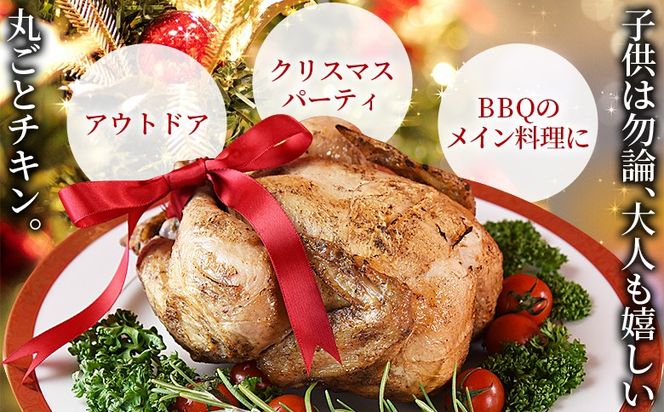 期間限定！数量限定！＜クリスマスローストチキン（塩味）1羽＞2024年12月10日～20日迄に順次出荷【 国産 鶏 鶏肉 チキン 加工品 惣菜 お祝い パーティー ホームパーティー アウトドア BBQ 簡単調理 低温解凍 電子レンジ 湯煎 】【b0860_it】