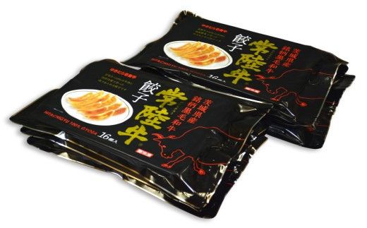 【9ヶ月定期便】ゆきむら壱番亭の常陸牛餃子16個入り×6パック 合計96個※離島への配送不可