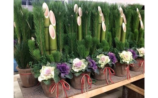 【射水市】【射水市の素敵な手作り商品】【職人の門松】庭師が作る本格派ミニ門松 単品（1基）※離島への配送不可 ※2025年12月下旬頃に順次発送予定