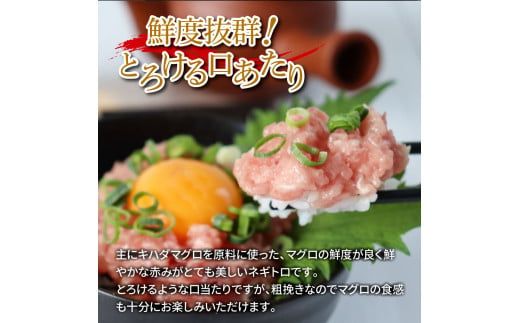 ～四国一小さなまち～ ≪カネアリ水産≫ まぐろのネギトロ 350g（70g×5パック）×12ヶ月定期便 ねぎとろ 鮪 マグロ キハダマグロ まぐろたたき 粗挽き 小分け パック 海鮮 魚介 便利