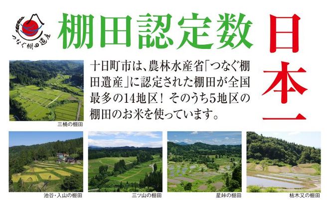 【定期便／全4回】精米5kg　令和7年産新潟県十日町市魚沼産コシヒカリ「つなぐ棚田米」 米 こしひかり 精米 定期 十日町市