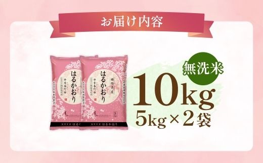 【 令和7年産 】 【 無洗米 】 はるかおり 10kg （ 5kg × 2袋 ） お米 米 こめ コメ 白米 白飯 飯 ご飯 おにぎり 和食 国産 福岡県産