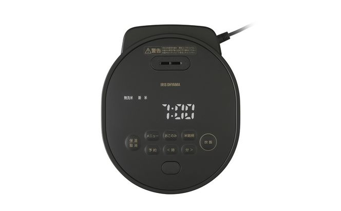 ジャー炊飯器 3合 RC-MGB30-B ブラック 炊飯器 3合 一人暮らし用 3合炊き アイリスオーヤマ マイコン おしゃれ 銘柄炊き 50種 自動調理 30種 低温 ヘルシーメニュー 早炊き 低糖質 食物繊維 冷凍ごはん 炊飯ジャー