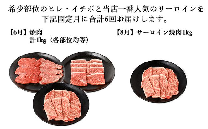 【年6回偶数月発送】伊賀牛 A5ヒレ・サーロイン・イチボ 定期便A 総合計約6.0kg dido-tkb0023