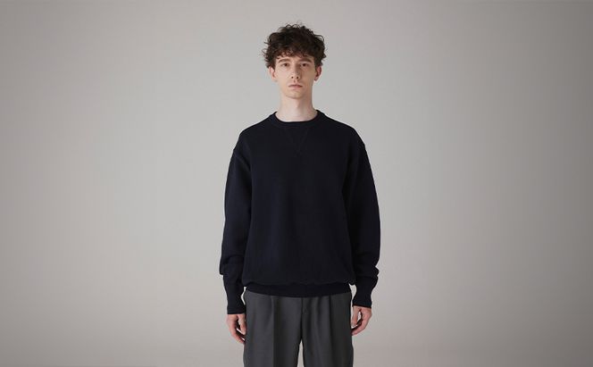 ニット アンユースレス クルーネックスニット 服 洋服 ファッション 耐久性 上品 コーマ糸 無撚糸コットン 洗濯可能 墨田区 東京都